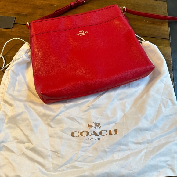COACH Cherry (and Cheery!) Red Leather Purse - Picture 8 of 12